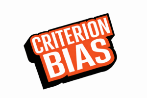 Criterion bias concept illustrated with bold text highlighting bias in decision making