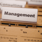 Office file labelled Management representing leadership and organisational oversight