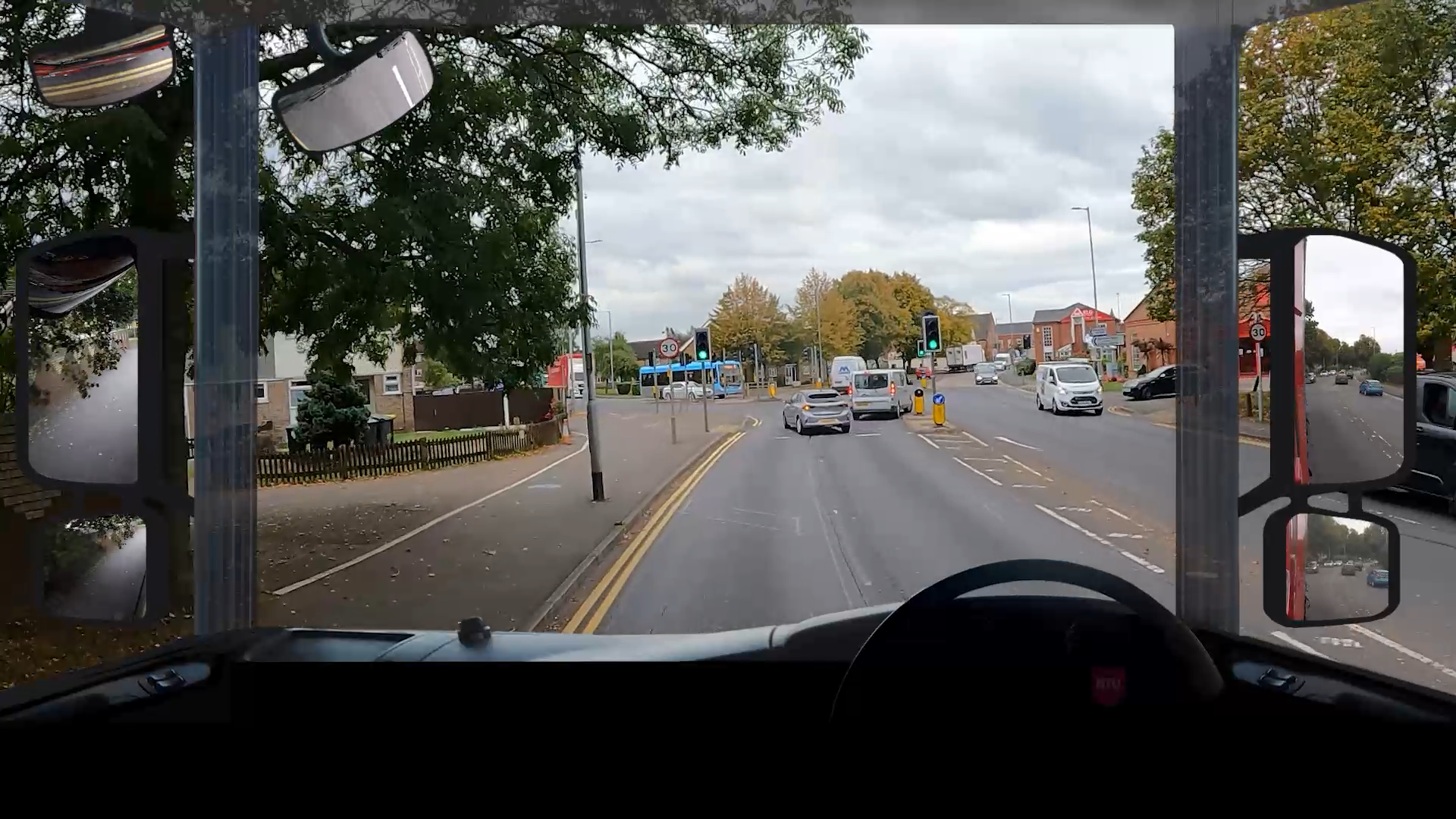 HGV driver assessment filmed from an HGV driver perspective