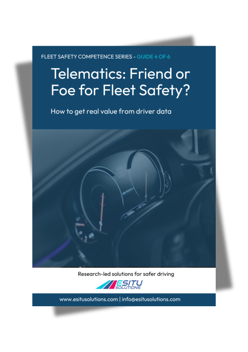 Front cover of Guide 4 in the Fleet Safety Competence Series: Telematics